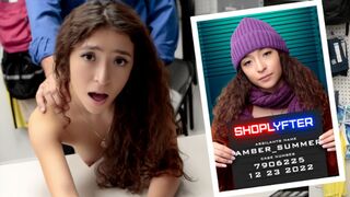 Shoplifter Teenie Gets Caught Stealing Makeup On Christmas - Shoplyfter